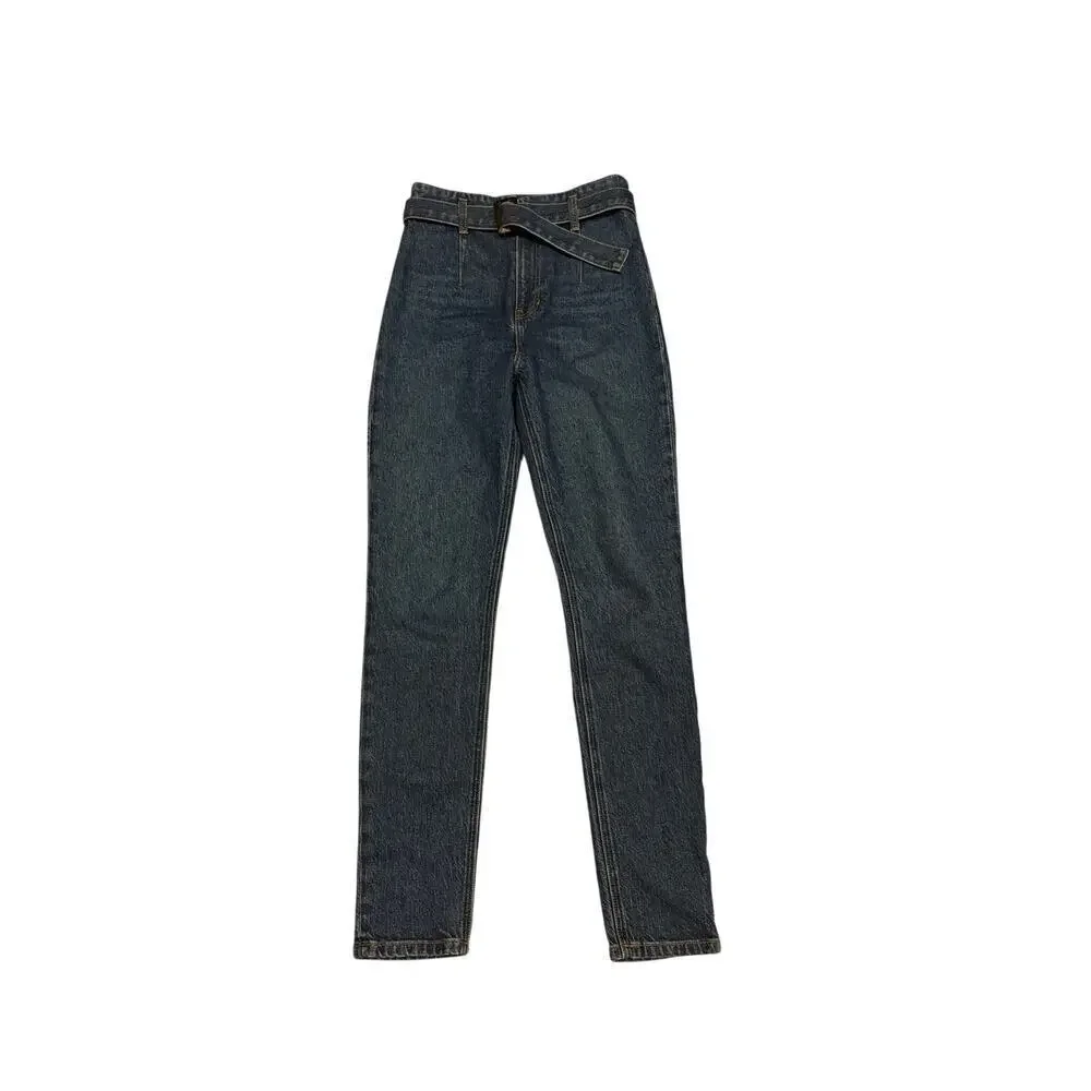 Reformation Kayo belted high waisted skinny jean size 25